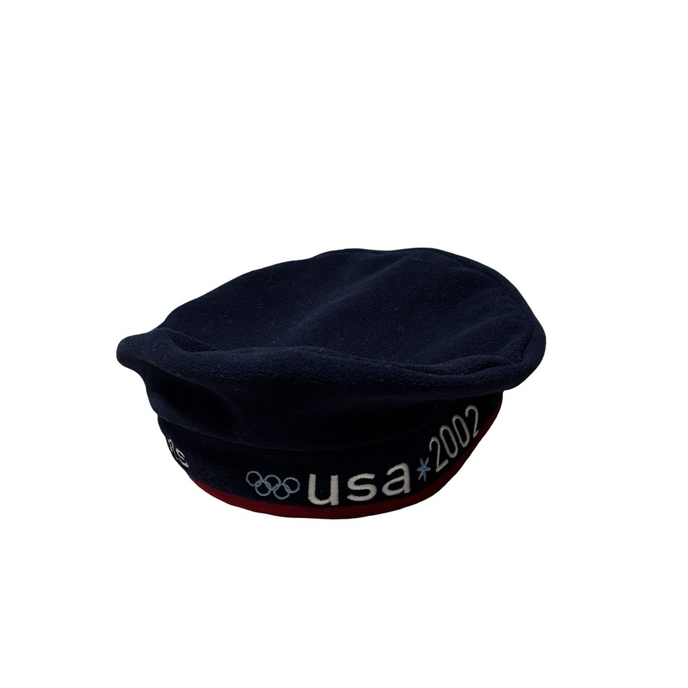 NWT Vintage 2002 ROOTS Olympics Knit Cap Hat Beanie Beret USA Olympic Team OS
